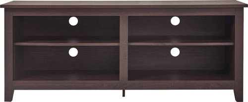 Click Decor - Stand for Most Flat-Panel TVs up to 60" - Dark Walnut