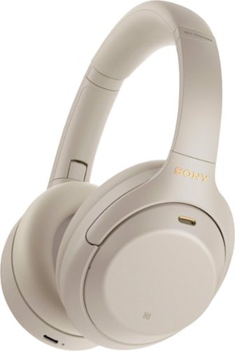 Sony - WH-1000XM4 Wireless Noise-Cancelling Over-the-Ear Headphones - Silver