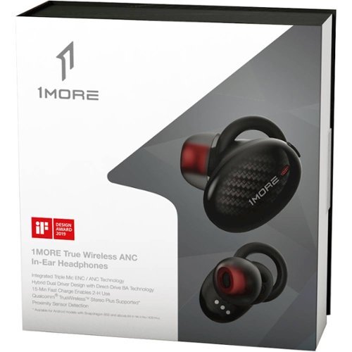 1MORE EHD9001TA True Wireless Noise Cancelling In-Ear Headphones - Black BUY ONLINE