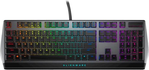 Alienware - AW510K Full-size Wired Mechanical CHERRY MX Low Profile Red Switch Gaming Keyboard with RGB Back Lighting - Dark Side of the Moon