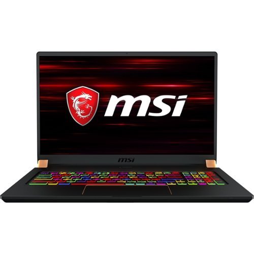 MSI - GS75 10SF 17.3" Laptop - Intel Core i7 - 32GB Memory - NVIDIA GeForce RTX 2070 - 512GB SSD - Matte Black With Gold Diamond Cut-Front_Standard 