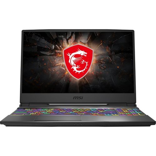 MSI - GP65 10SFK 15.6" Laptop - Intel Core i7 - 16GB Memory - NVIDIA GeForce RTX 2070 - 512GB SSD - Aluminum Black-Front_Standard 