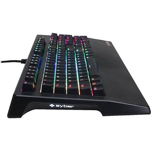 CyberPowerPC Syber K1 Wired Mechanical Kontact Red Switch Keyboard with RGB Back Lighting - Black GLOBAL SHIPPING