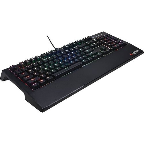 CyberPowerPC - Syber K1 Wired Mechanical Kontact Brown Switch Keyboard with RGB Back Lighting - Black