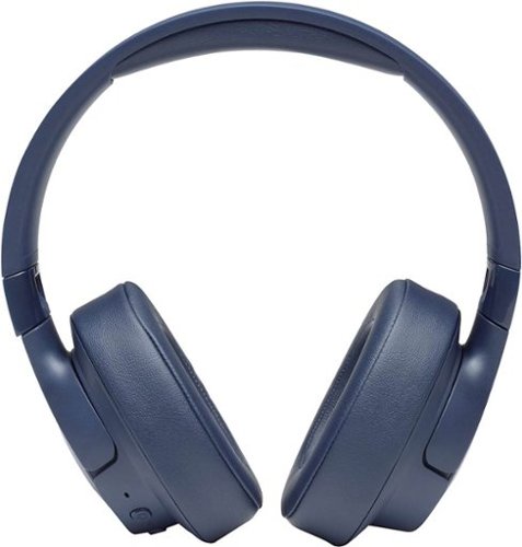 JBL - TUNE 750BTNC Wireless Noise-Cancelling Over-the-Ear Headphones - Blue-Front_Standard 