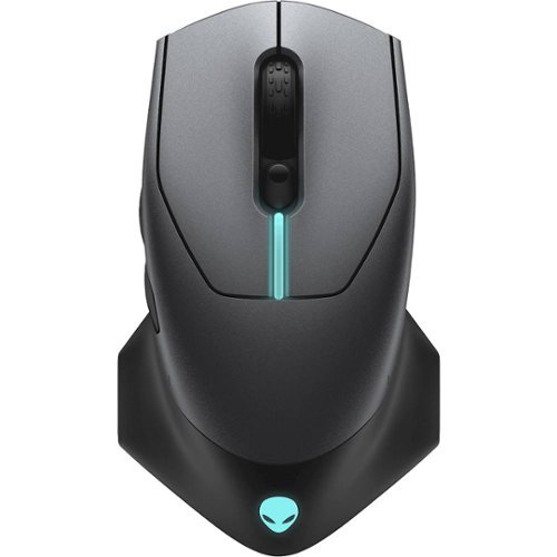 Alienware - AW610M-D Wired/Wireless Optical Gaming Mouse with RGB Lighting - Dark Side of the Moon