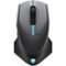 Alienware - AW610M-D Wired/Wireless Optical Gaming Mouse with RGB Lighting - Wireless - Dark Side of the Moon-Front_Standard