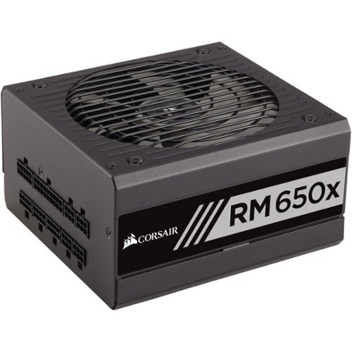 CORSAIR - RMx Series 650W 80 Plus Gold Fully Modular Power Supply - Black-Front_Standard 