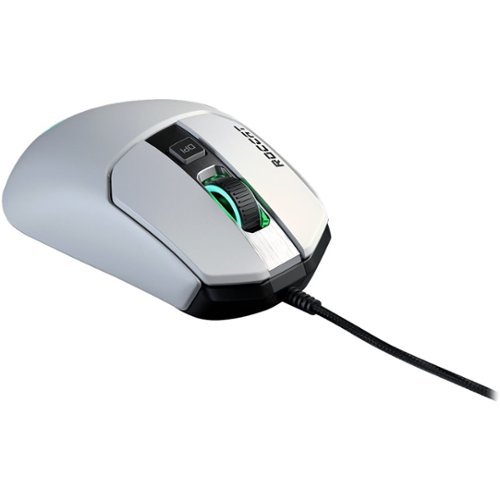 ROCCAT Kain 120 AIMO Wired Optical Gaming Mouse - White WORLDWIDE DELIVERY