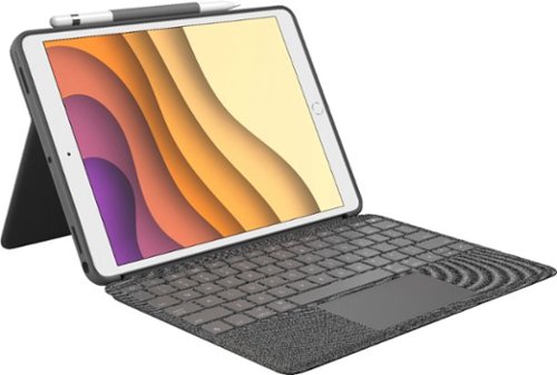  Logitech - Combo Touch Keyboard Case for Apple® iPad® Air 10.5&quot; (3rd Gen 2019) and iPad® Pro 10.5&quot; - Graphite