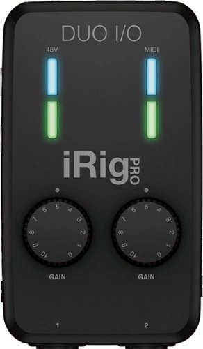 IK Multimedia - iRig Pro Duo I/O Mobile 2-Channel Audio/MIDI Interface - Black-Front_Standard 