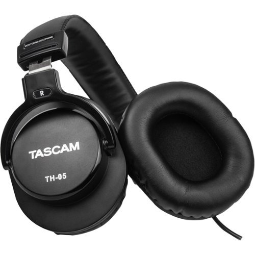 TASCAM TH-05 Wired Over-the-Ear Headphones - Black WORLDWIDE DELIVERY