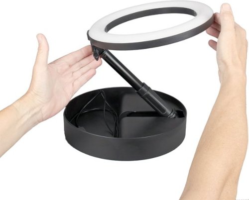 Tocad Sunpak Self Storing Ring Light Vlogging Kit - Black GLOBAL SHIPPING