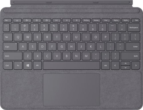 Microsoft - Surface Go Signature Type Cover for Surface Go, Go 2, and Go 3 - Platinum Alcantara Material