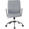 OSP Home Furnishings - FL Series 5-Pointed Star Faux Leather Office Chair - Charcoal Gray-Front_Standard