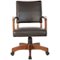 OSP Home Furnishings - Wood Bankers 5-Pointed Star Wood and Steel Office Chair - Espresso-Front_Standard