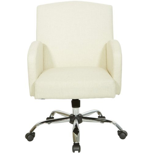 OSP Home Furnishings - Joliet 5-Pointed Star Office Chair - Linen-Front_Standard 