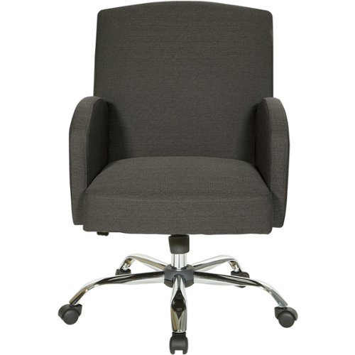 OSP Home Furnishings - Joliet 5-Pointed Star Office Chair - Charcoal