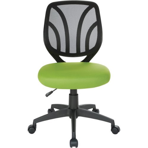 Office Star Products - Ventilated 5-Pointed Star Mesh Fabric Task Chair - Green
