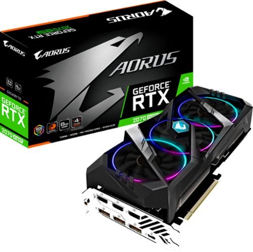 GIGABYTE - 8G NVIDIA GeForce RTX 2070 SUPER 8GB GDDR6 PCI Express 3.0 Graphics Card-Front_Standard 