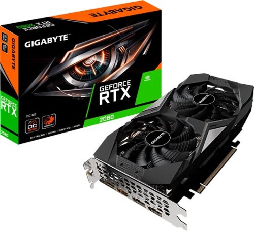 GIGABYTE - OC 6G (rev. 2.0) NVIDIA GeForce RTX 2060 6GB GDDR6 PCI Express 3.0 Graphics Card-Front_Standard 