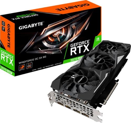 GIGABYTE - WINDFORCE 3X 8G NVIDIA GeForce RTX 2070 SUPER OC Edition 8GB GDDR6 PCI Express 3.0 Graphics Card-Front_Standard 
