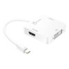 j5create - Mini DisplayPort-to-DisplayPort/HDMI/DVI Adapter - White-Angle_Standard