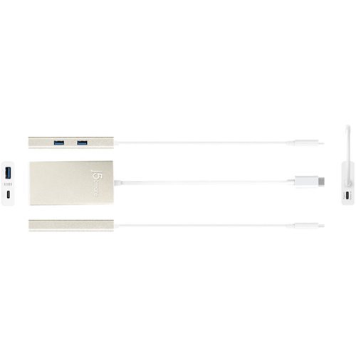 j5create USB-C 4-Port Hub - Silver WORLDWIDE DELIVERY