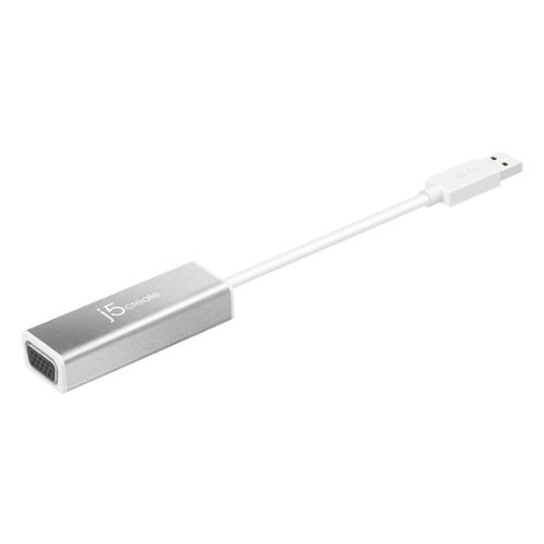 j5create - USB 3.0 to VGA Slim Display Adapter - Silver