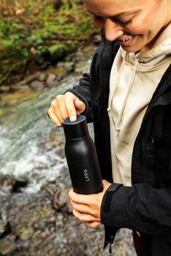 LARQ  Bottle PureVis 17 oz - Self-Cleaning and Insulated Stainless Steel Water Bottle | For Sports, Gym, and Travel - Black WHERE TO BUY