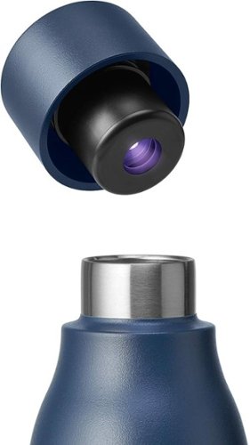 LARQ Bottle PureVis 17 oz - Self-Cleaning and Insulated Stainless Steel Water Bottle | For Sports, Gym, and Travel - Monaco Blue GLOBAL SHIPPING