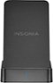 Insignia™ - 10 W Qi Certified Wireless Charging Phone Stand for Android/iPhone - Black-Front_Standard