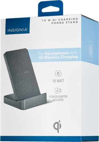 Insignia™ 10 W Qi Certified Wireless Charging Phone Stand for Android/iPhone - Black WHERE TO BUY