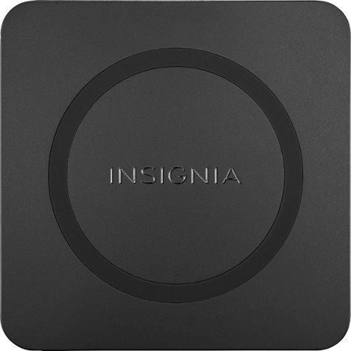 Insignia™ - 15 W Qi Certified Wireless Charging Pad for Android/iPhone - Black