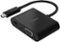 Belkin - USB Type C-to-HD D-Sub/USB Type C Cable - Black-Front_Standard
