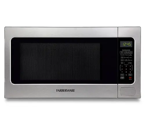 Front. Farberware - Professional 2.2 Cu. Ft. Countertop Microwave with Sensor Cooking - Premium Stainless Steel.