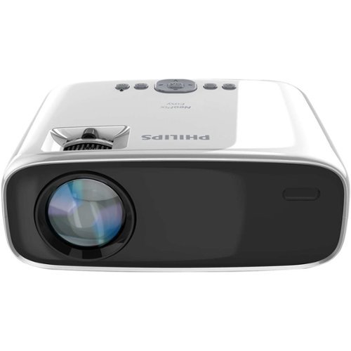 Philips - Philps NeoPix Easy (NPX440/INT) Mini Video Projector, WVGA resolution, Multimedia player, HDMI, 80" Display - Gray