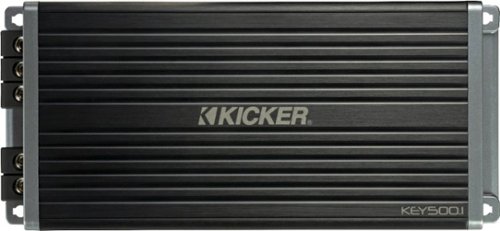 KICKER - KEY 500W Mono Amplifier with Variable Crossovers - Black