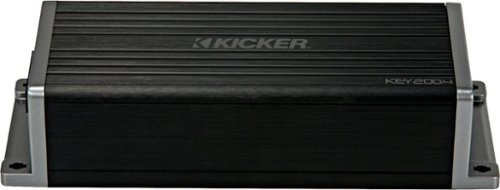 KICKER - KEY 200W Multichannel Amplifier with High-Pass Crossover - Black