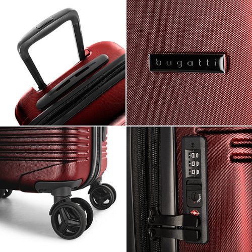 Bugatti Nashville - Hardside 28 - Charcoal - Red HOW TO BUY