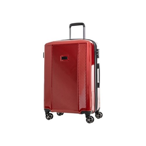 Bugatti - Manchester 25" Expandable Spinner Suitcase - Red Lacquer-Front_Standard 