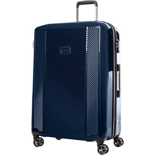 Bugatti - Manchester 29" Expandable Spinner Suitcase - Navy-Front_Standard 