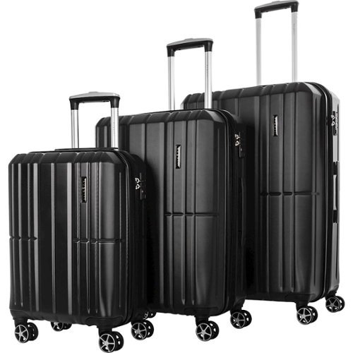 Bugatti - Lyon Spinner Suitcase Set (3-Piece) - Black