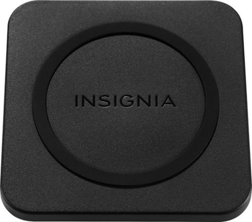 Insignia™ - 10 W Qi Certified Wireless Charging Pad for Android/iPhone - Black
