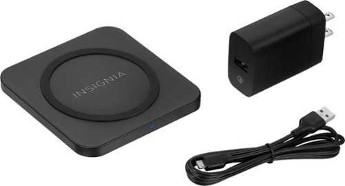 Insignia™ 10 W Qi Certified Wireless Charging Pad for Android/iPhone - Black SHOP ONLINE