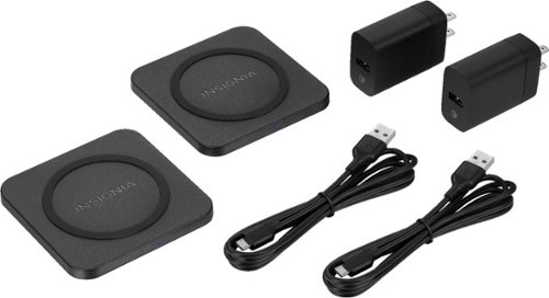 Insignia™ 10 W Qi Certified Wireless Charging Pad for Android/iPhone (2 Pack) - Black HOW TO BUY