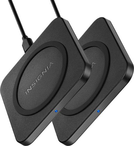Insignia™ 10 W Qi Certified Wireless Charging Pad for Android/iPhone (2 Pack) - Black SHOP ONLINE