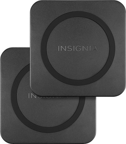 Insignia™ - 5 W Qi Certified Wireless Charging Pad for Android/iPhone (2 Pack) - Black