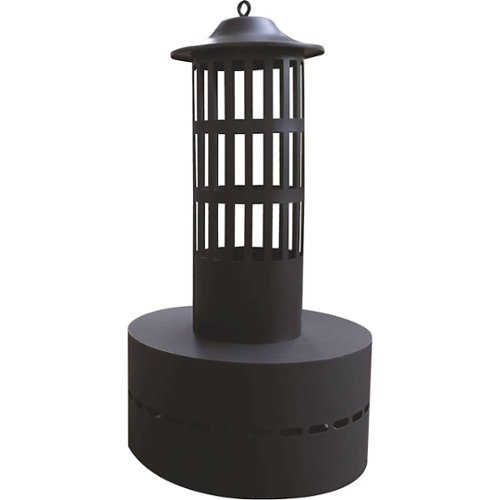 Flame Genie - Flame Tower Fire Pit - Black