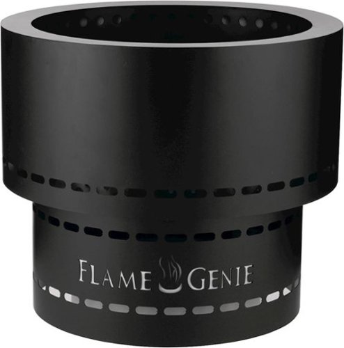Flame Genie - Inferno Wood Pellet Fire Pit - Black